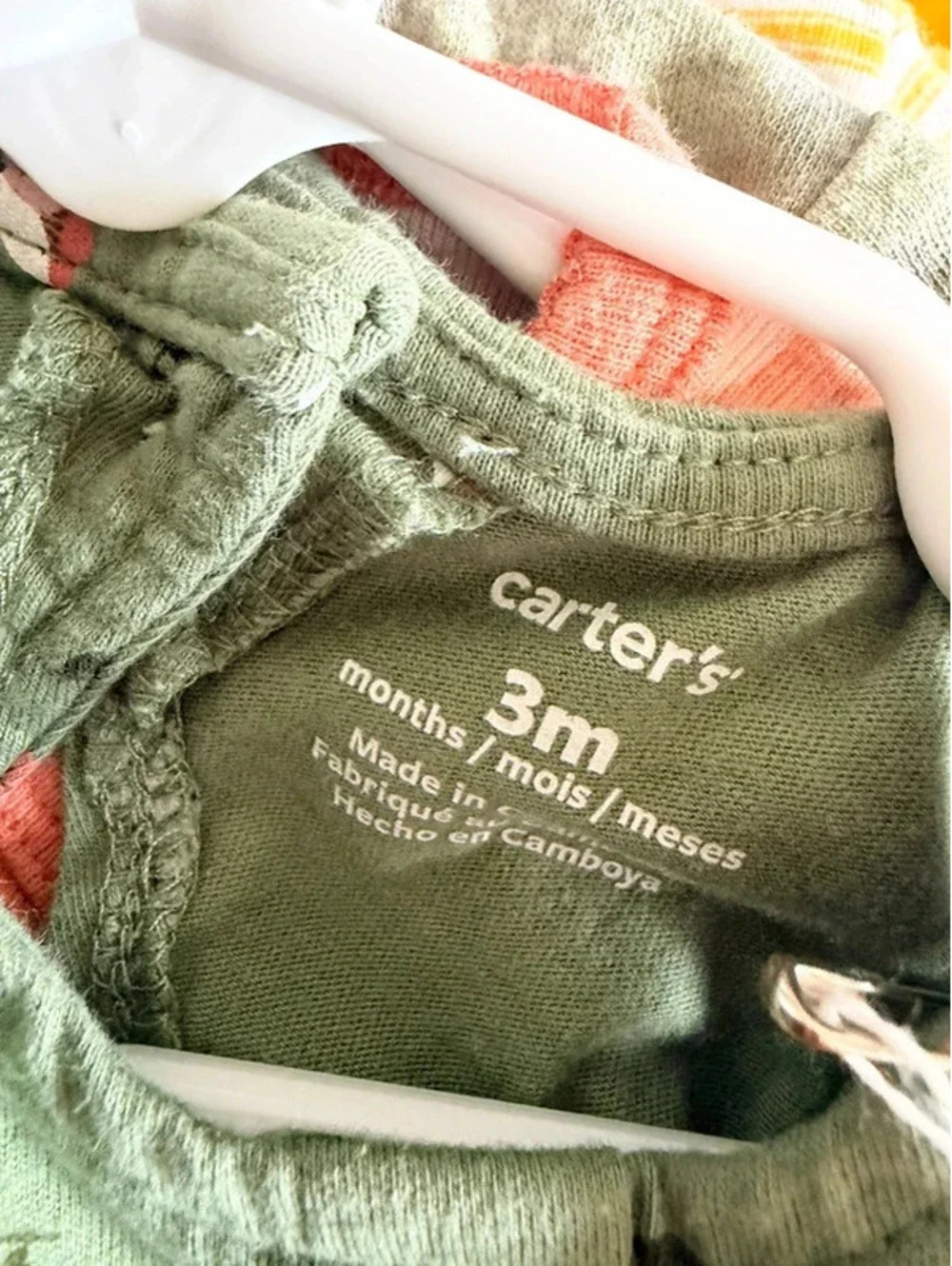 Carter’s Green Floral Romper 3M